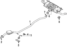 Pyej-40-100 Mazda Genuine Muffler