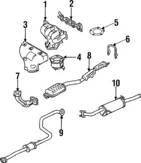 Z550-40-100b Mazda Genuine Muffler Qty 1
