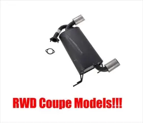 183763 Medallion Auto Parts Rear Muffler With Gasket For 2003 To 2/2007 Infiniti G35 Wheel Drive 2 Doors