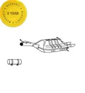 8dx199999 Medallion Auto Parts 183833 97-99 Audi A4 Quattro 1.8l Engine To Ch# Rear Muffler