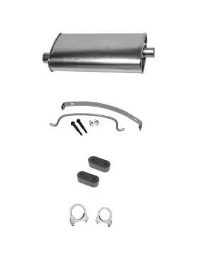 184035 Medallion Auto Parts 91-95 For Dodge Grand Caravan Voyager Muffler With Bracket Clamps Supports