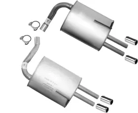 208238 Medallion Auto Parts Left And Right Dual Mufflers Made In Usa For Nissan Maxima 2004-2008