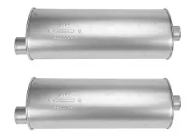 3.00id Medallion Auto Parts 227748 2 9 Inch Oval Universal Muffler 25.50 Oal Offset Center