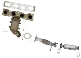 229322 Medallion Auto Parts For Kia Optima 2009-2010 2.4l Upper And Low Catalytic Converter Engine Flex Pipe