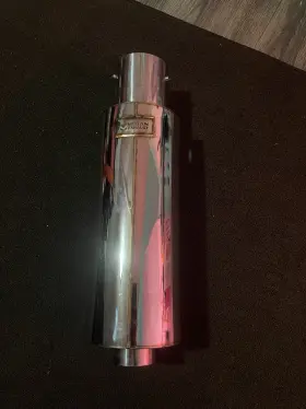 Mr-mu-n1 Megan Racing Universal Exhaust Muffler N1 Style 4.0 Inch Tips 2.5 W Silencer