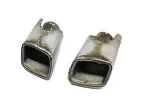 333-996452 Mercedes 07-09 Ml320 W164 Rear Left And Right Muffler Exhaust Tip End Set/2 Chrome