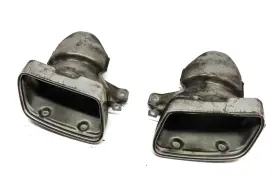 333-996545 Mercedes 12-13 E350 W212 Rear Left And Right Exhaust Muffler Tip Set/2 Chrome