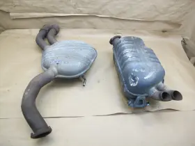 1294910601 Mercedes-benz 94-98 R129 Sl600 Set Of 2 Exhaust Muffler And Resonator Oem