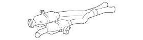 164-490-51-01-64 Mercedes-benz Genuine Center Pipe
