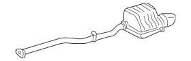 203-490-58-21 Mercedes-benz Genuine Exhaust Muffler