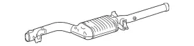 204-490-01-00 Mercedes-benz Genuine Exhaust Gas Line Front