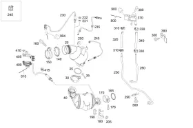 Mercedes-benz 204490011064 Genuine Exhaust Gas Line