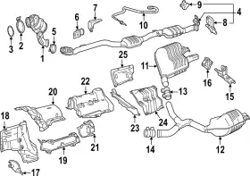 205-490-96-00 Mercedes-benz Genuine Exhaust Muffler