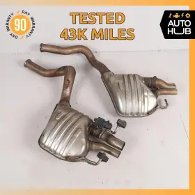 2054906401 Mercedes-benz 19-23 W205 C63 Amg S M177 Exhaust Muffler Mufflers With Valves Oem 43k