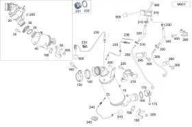 212-490-01-60 Mercedes-benz Genuine Exhaust Gas Line