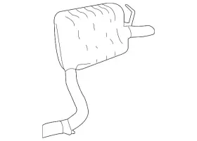 212-490-62-59 Mercedes-benz Genuine Exhaust Muffler
