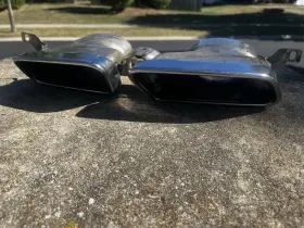 2124902827 Mercedes-benz 10-16 E350 E550 Rear Left And Right Side Exhaust Muffler Tip Chrome Oem