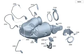 214-490-10-03 Mercedes-benz Genuine Exhaust System