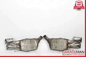 2164901721 Mercedes-benz 08-10 W216 Cl63 S63 Amg Rear Exhaust Mufflers Left And Right Set Of 2 Pc