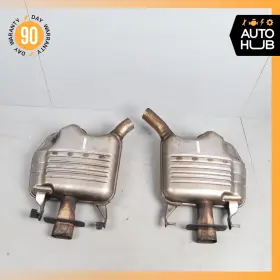 2224907020 Mercedes-benz 15-17 W222 S600 Exhaust Mufflers Right And Left Set Of 2 Oem 86k