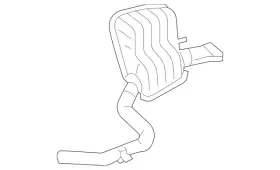 230-490-12-21 Mercedes-benz Genuine Exhaust Muffler