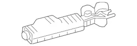 465-490-55-01 Mercedes-benz Genuine Muffler