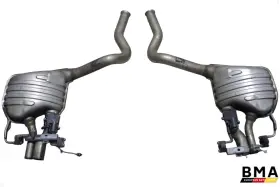 A2054900901 Mercedes-benz C63 W205 Amg Rear Left And Right Exhaust Muffler Set 2015 - 2021 Oem