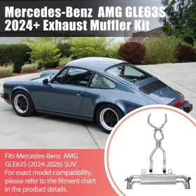 Ajc-p039-ti Mercedes-benz Mxa Titanium Muffer Kit For Amg Gle63s 4.0t 2024-2026