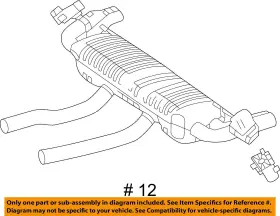 1674908503 Mercedes Oem 21-23 Gle53 Amg Exhaust Components-rear Muffler