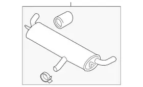 18-30-2-239-424 Mini Genuine Muffler System