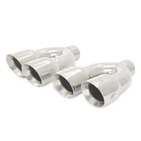 Mmexh-tip-qy25p Mishimoto Universal Steel Muffler Tip 2.5in Inlet Dual Y - Polished
