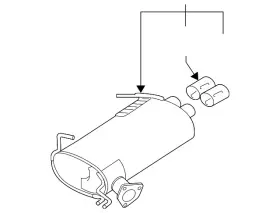 1571b005 Mitsubishi Genuine Muffler