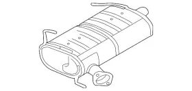 1571b061 Mitsubishi Genuine Muffler