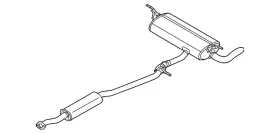20100w430p Mitsubishi Genuine Muffler Exhaust Main