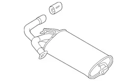 20100w560p Mitsubishi Genuine Exhaust Muffler