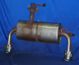 E21-03 Mitsubishi 2011-2015 Lancer Ralliart Rear Exhaust Muffler Oem Solid With Warranty