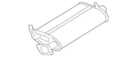 Mn153177 Mitsubishi Genuine Muffler
