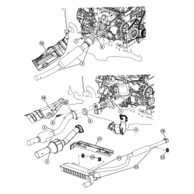 05290932ag Mopar For Dodge Caliber 2009 Exhaust Muffler