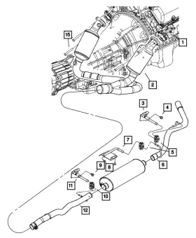 52021973ad Mopar Genuine Exhaust Tailpipe