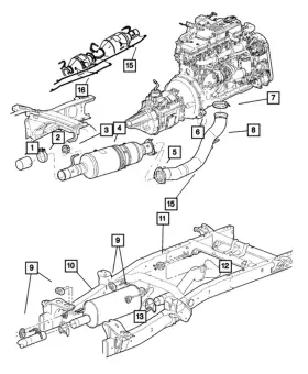52121924ad Mopar New Genuine Muffler Exhaust 2007-2010 Oe