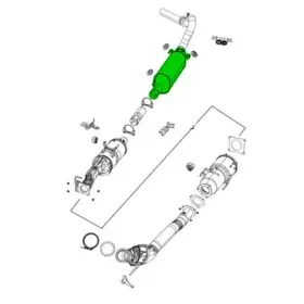 68090903ab Mopar Exhaust Fler For 2012 2013 Ram 2500 Muf