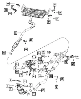 68207097ae Mopar Genuine Exhaust Bracket