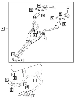 68281724aa Mopar Genuine Front - Converter