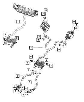 68381485ag Mopar Genuine Exhaust Muffler And Tailpipe