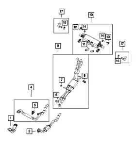 68480943ad Mopar Genuine Exhaust Resonator And Pipe