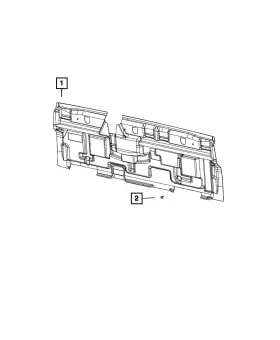 68526188aa Mopar Genuine Panel Inner Silencer