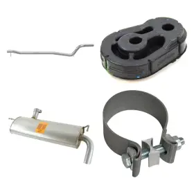Bndl-929915 Mopar 4-pc Exhaust Mufflers And Pipe Assembly Kit