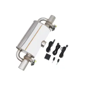 Mx7-060-ca Mxa-auto-parts Electronic Valved Exhaust Muffler 2.5 Inch T-style With Dual Valves And Controller Uni