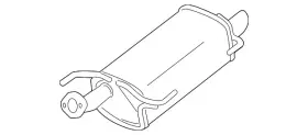 20100-1kc0c Nissan Genuine Muffler