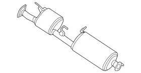 20100-3jv0a Nissan Genuine Exhaust Muffler 20100-3jv0a Nissan Genuine Exhaust Muffler